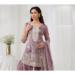 Picture of Chiffon Rosy Brown Straight Cut Salwar Kameez