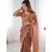 Picture of Delightful Silk Orange Red Saree