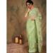 Picture of Admirable Net Dark Khaki Saree