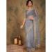 Picture of Grand Net Slate Grey Saree