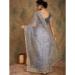 Picture of Grand Net Slate Grey Saree