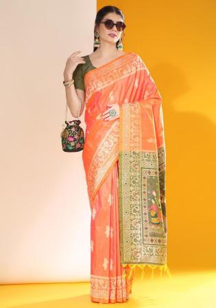 Picture of Appealing Silk Coral Saree