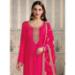 Picture of Chiffon & Silk Light Coral Straight Cut Salwar Kameez