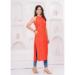 Picture of Alluring Rayon Tomato Kurtis & Tunic