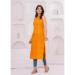 Picture of Graceful Rayon Dark Orange Kurtis & Tunic
