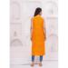Picture of Graceful Rayon Dark Orange Kurtis & Tunic
