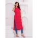 Picture of Exquisite Rayon Deep Pink Kurtis & Tunic