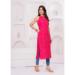 Picture of Elegant Rayon Crimson Kurtis & Tunic