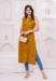 Picture of Beauteous Rayon Dark Golden Rod Kurtis & Tunic