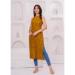 Picture of Beauteous Rayon Dark Golden Rod Kurtis & Tunic