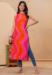 Picture of Nice Rayon Orange Red Kurtis & Tunic