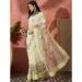 Picture of Resplendent Net & Silk & Organza Lemon Chiffon Saree