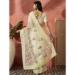 Picture of Resplendent Net & Silk & Organza Lemon Chiffon Saree
