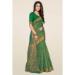 Picture of Fascinating Net & Silk & Organza Dark Olive Green Saree