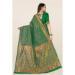 Picture of Fascinating Net & Silk & Organza Dark Olive Green Saree