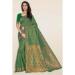 Picture of Fascinating Net & Silk & Organza Dark Olive Green Saree