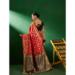 Picture of Bewitching Net & Silk & Organza Fire Brick Saree
