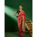 Picture of Bewitching Net & Silk & Organza Fire Brick Saree