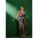 Picture of Graceful Net & Silk & Organza Steel Blue Saree
