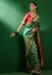 Picture of Sublime Net & Silk & Organza Dark Olive Green Saree