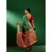 Picture of Sublime Net & Silk & Organza Dark Olive Green Saree