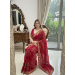 Picture of Fine Georgette Maroon Saree