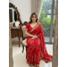Picture of Magnificent Georgette Dark Red Saree