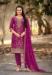 Picture of Elegant Chiffon Purple Straight Cut Salwar Kameez