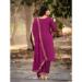 Picture of Elegant Chiffon Purple Straight Cut Salwar Kameez