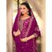 Picture of Elegant Chiffon Purple Straight Cut Salwar Kameez