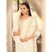 Picture of Chiffon Antique White Straight Cut Salwar Kameez
