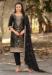 Picture of Lovely Chiffon Black Straight Cut Salwar Kameez
