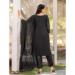 Picture of Well Formed Georgette Black Straight Cut Salwar Kameez