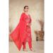 Picture of Sublime Chiffon Red Readymade Salwar Kameez