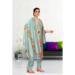 Picture of Splendid Chiffon Steel Blue Readymade Salwar Kameez