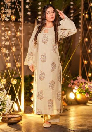 Picture of Enticing Chiffon Tan Readymade Salwar Kameez