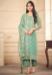 Picture of Organza Dark Sea Green Straight Cut Salwar Kameez