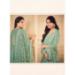 Picture of Organza Dark Sea Green Straight Cut Salwar Kameez