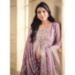 Picture of Radiant Organza Plum Straight Cut Salwar Kameez