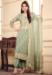 Picture of Organza Dark Sea Green Straight Cut Salwar Kameez