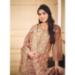 Picture of Organza Rosy Brown Straight Cut Salwar Kameez