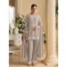 Picture of Wonderful Georgette Grey Straight Cut Salwar Kameez