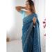 Picture of Radiant Silk Midnight Blue Saree