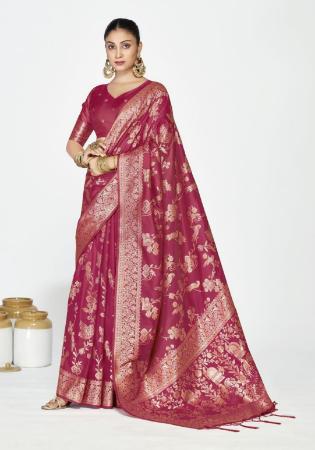 Picture of Gorgeous Silk Light Pink Saree