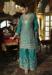 Picture of Statuesque Chiffon Teal Straight Cut Salwar Kameez