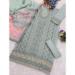 Picture of Cotton Dark Sea Green Straight Cut Salwar Kameez