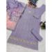 Picture of Wonderful Cotton Purple Straight Cut Salwar Kameez