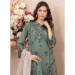 Picture of Cotton Medium Sea Green Straight Cut Salwar Kameez