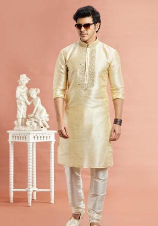 Picture of Fine Silk Tan Kurtas