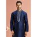Picture of Alluring Silk Navy Blue Kurtas